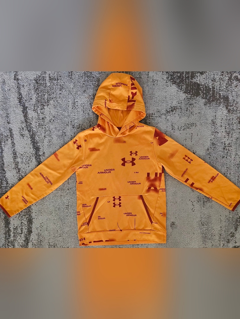 Under Armour Kids' Orange Logo Hoodie